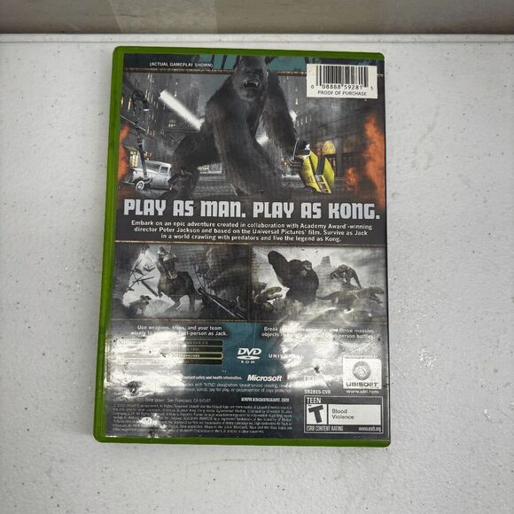 Refinished Peter Jackson's King Kong Xbox + Movie Ticket Complete - Excellen.. - Picture 2 of 8
